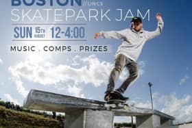 The Skatepark Jam takes place on Sunday