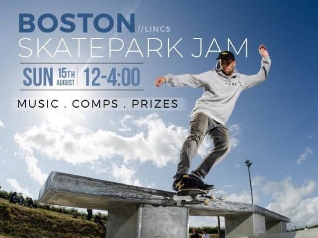 The Skatepark Jam takes place on Sunday