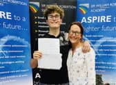 Ewan Mould of Navenby pleased with his GCSE results at Sir William Robertson Academy. EMN-211208-160404001
