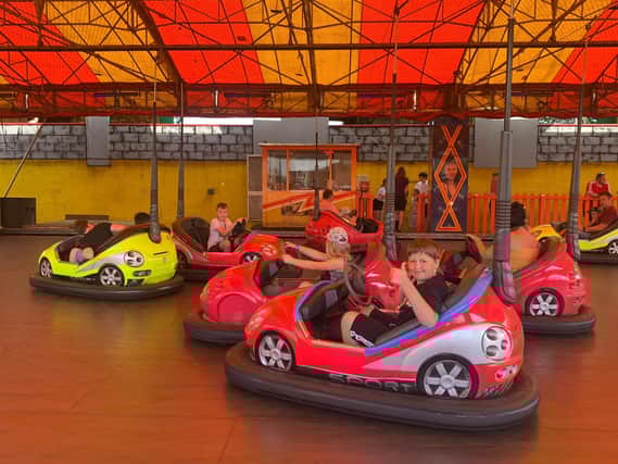 Underprivileged children from Nottingham were treated to a free day out at
Fantasy Island in Ingoldmells.