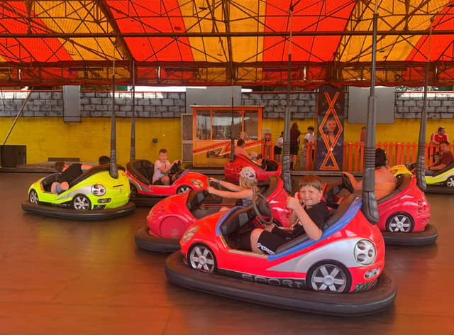 Underprivileged children from Nottingham were treated to a free day out at 
Fantasy Island in Ingoldmells.