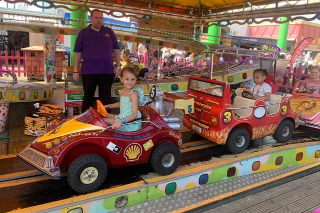 The Toy Company charity brought children from Nottingham to Fantasy Island in Ingoldmells.