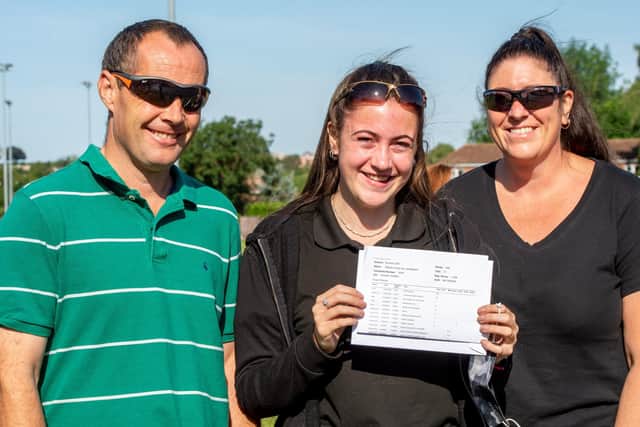 Willow Van Landegham, with proud Mum and Dad Jo and Pete Willow, is going to Lincoln Police College EMN-210813-131435001