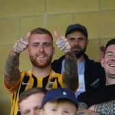 Fans at Boston United v Spennymoor Town. Photo: Oliver Atkin