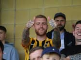 Fans at Boston United v Spennymoor Town. Photo: Oliver Atkin