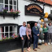 The Mayor of Louth, pictured with hosts Barney and Emma-Jayne French (left) and Amy and John Makinson-Sanders (right)