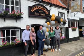 The Mayor of Louth, pictured with hosts Barney and Emma-Jayne French (left) and Amy and John Makinson-Sanders (right)