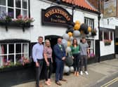 The Mayor of Louth, pictured with hosts Barney and Emma-Jayne French (left) and Amy and John Makinson-Sanders (right)