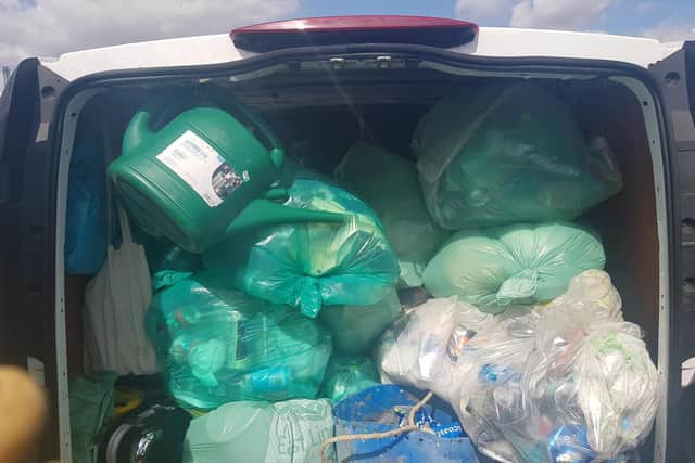 34 bags of rubbish were collected in spite of the beach clean being cancelled.