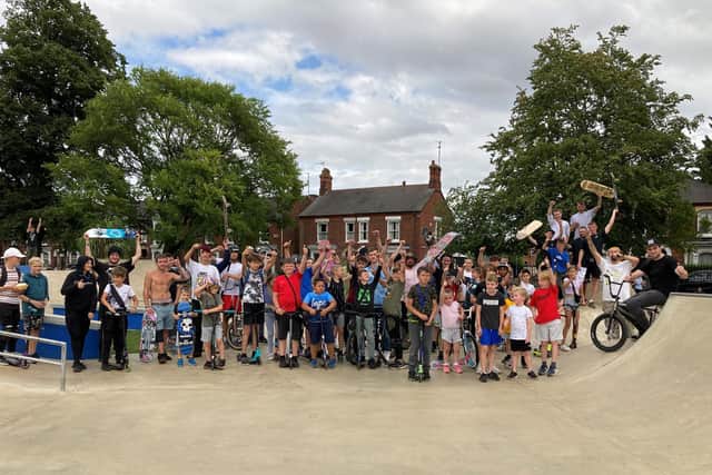 More than 200 children, young people and adults came together for the first ever Skate Jam in Boston’s Central Park skate park.