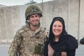 Hassina Syed in Kabul during her rescue.