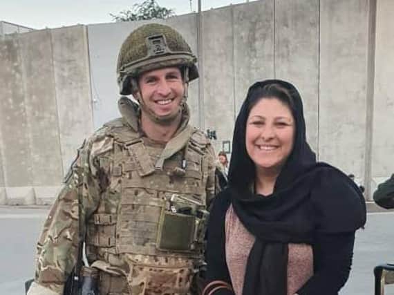 Hassina Syed in Kabul during her rescue.