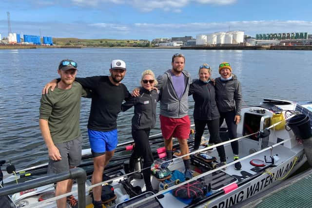 The full crew of ReadySalt Row at the start of the challenge.