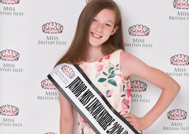 Junior Miss Lincolnshire Grace Johnson of Sleaford is in the national finals. EMN-210823-170749001