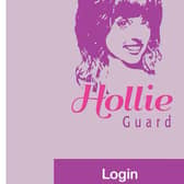 The Hollie Guard app.