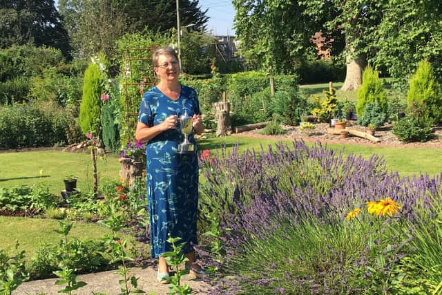 Sonya from The Green, Revesby,  won ‘Prettiest Garden. Her outdoor display included some spectacular lavender and geranium displays