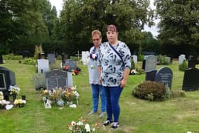 Sleaford cemetery grave policy is 'disrespectful' say Pat Cross and daughter Anne-Marie Honey. EMN-210830-173758001