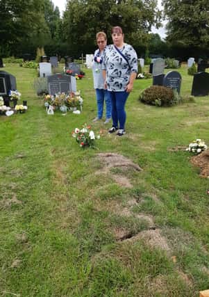 Sleaford cemetery grave policy is 'disrespectful' say Pat Cross and daughter Anne-Marie Honey. EMN-210830-173758001