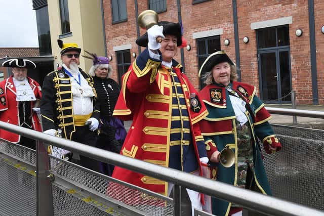 The 2019 Town Crier competition at Sleaford Town Hall, with criers from around the UK taking part. Criers will parade through Sleaford town centre again on Saturday. EMN-191006-110203001