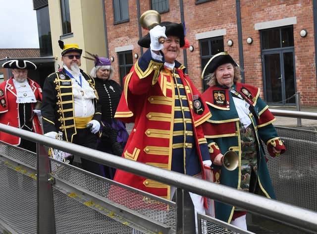 The 2019 Town Crier competition at Sleaford Town Hall, with criers from around the UK taking part. Criers will parade through Sleaford town centre again on Saturday. EMN-191006-110203001