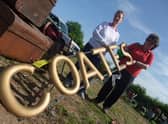 One of the items picked up by the Rase Heritage Society at the auction in 2009 was this Coates ironmongers' sign.