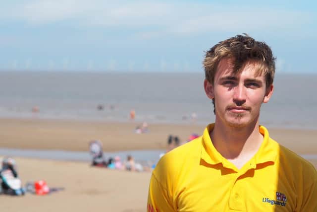 RNLI lifeguard Liam Sandall.