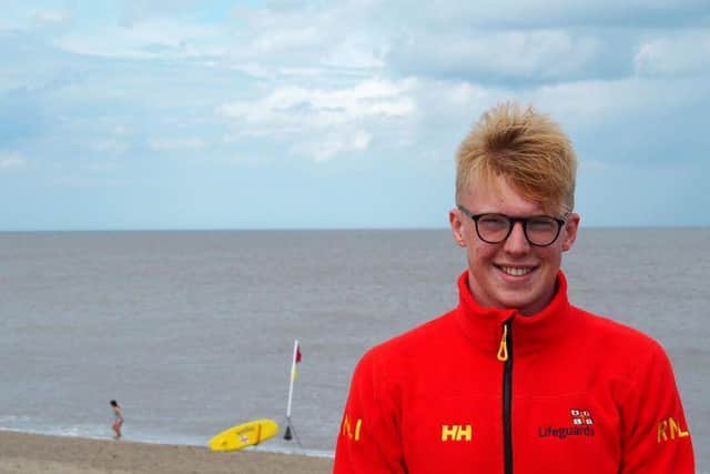 Charlie rescued someone from an inflatable that had been blown out by an offshore wind and couldn’t get back to shore.