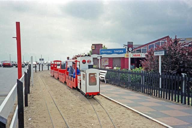 The railway near the boating late in 1989.