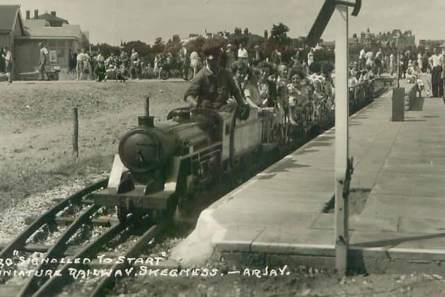 The railway at the boating lake in 1951.