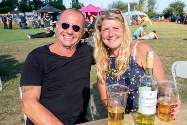 Tony and Dee Dolan at the beer fest in Billinghay. EMN-210830-114321001
