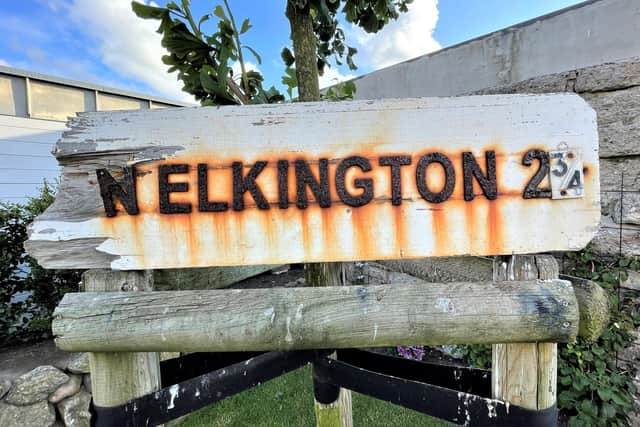 The sign was discovered on a beach on the Isle of Sylt, Germany. (Photo: Günter Schroeder)