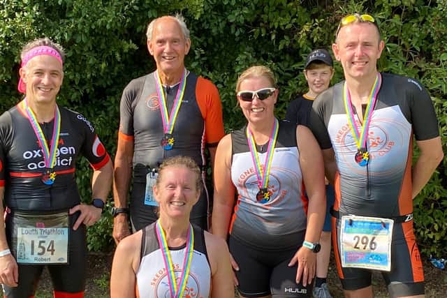 Pictured from left to right: Rob Kisby, Michael Clark, Amber Spiers, Lee St Quinton. Front row - Michyla Clark.