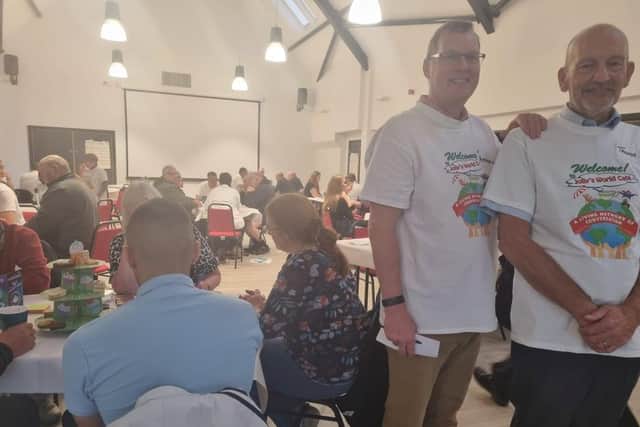 Dr Andrew Fisher, an associate from Mutual Gain (left) with Mayor of Skegness Coun Trevor Burnham.