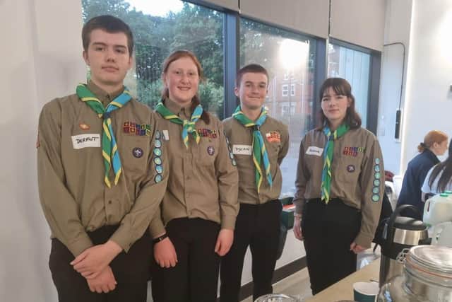 Skegness Explorers served refreshments during the evening.