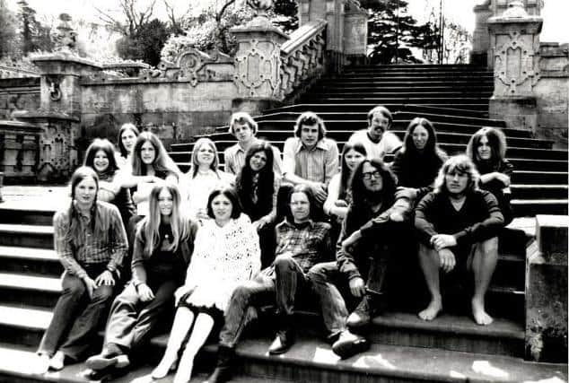 The original class at Harlaxton Manor college, 50 years ago in 1971. EMN-210709-164801001
