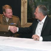 The Armed Forces Covenant was signed by Steve Nichols, the Chief Executive of Lincolnshire Wildlife Park, and Major Mitch Pegg, Officer Commanding  of the 3rd Battalion The Royal Anglian Regiment.
