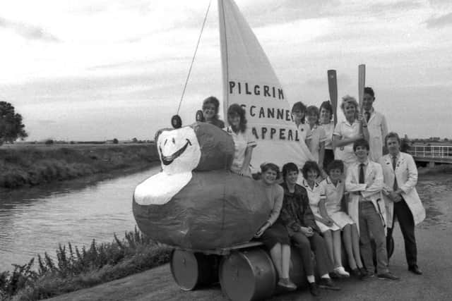 Raising funds for the Pilgrim Scanner Appeal 35 years ago ...