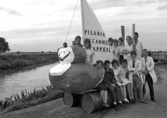 Raising funds for the Pilgrim Scanner Appeal 35 years ago ...