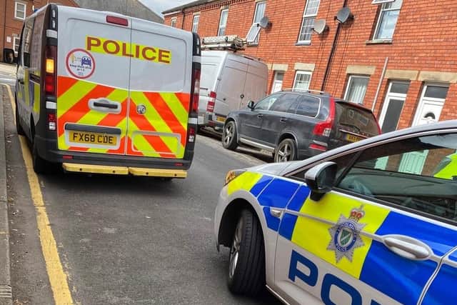 The drugs raid on Handley Street in Sleaford. EMN-210913-101258001