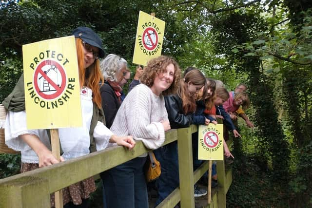 Campaigners hold 'dirty duck' protest in the Lincolnshire Worlds (September 2021)