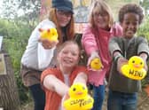 Campaigners hold 'dirty duck' protest in the Lincolnshire Worlds (September 2021)