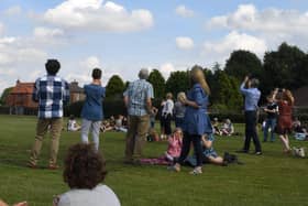 Flypast by the Battle of Britain Memorial Flight EMN-210920-102226001