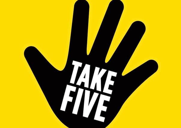 Take Five to combat fraud in Lincolnshire. EMN-210916-094236001