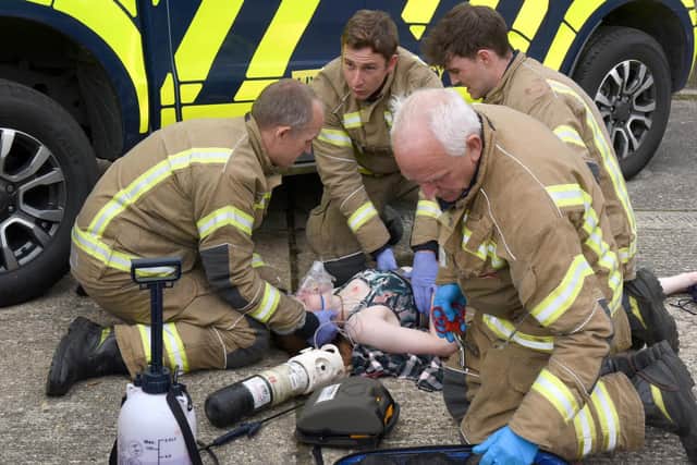 Seconds count in saving lives at the scene of an accident.