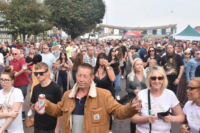 Spicing up their lives at the Skegness Reggae and Ska Weekender.  Photo: Barry Robinson.