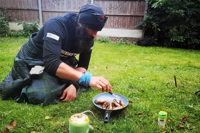 They got the chance to enjoy some Lincolnshire sausages.