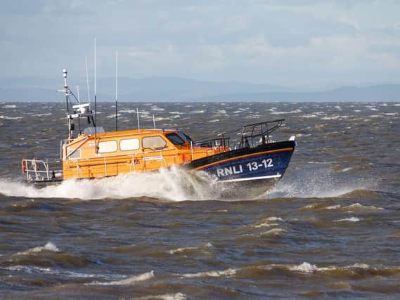 Skegness RNLI lifeboat crew took part in the dramatic rescue of fisherman from a sinking vessel