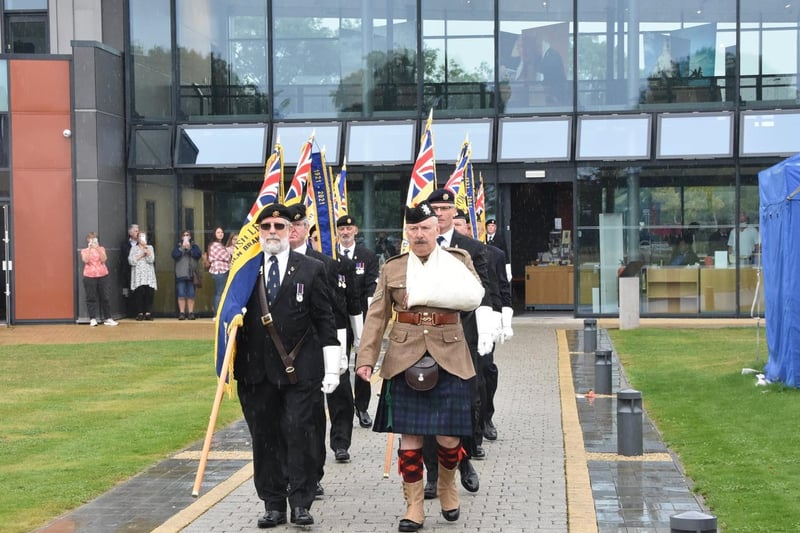 Ten standards from around Lincolnshire were on parade.