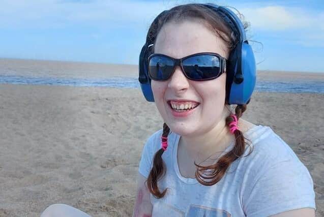 Jasmine Pesce - loves to use her Motability car to go to the beach. EMN-210921-124636001