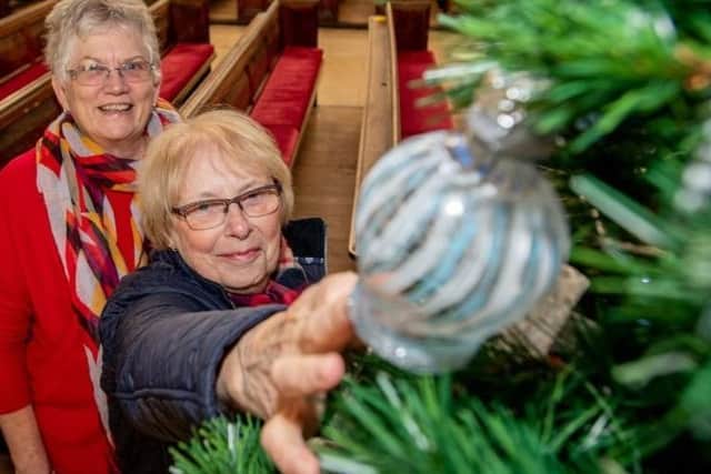 A photo from the first Christmas Tree Festival at St James' Church in 2018.